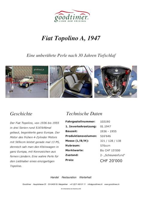 fiat türkis|Fiat Topolino Datenblatt 